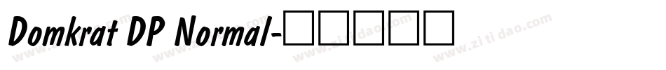 Domkrat DP Normal字体转换